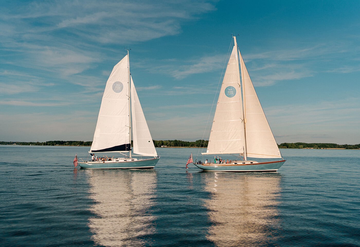 two sailboats