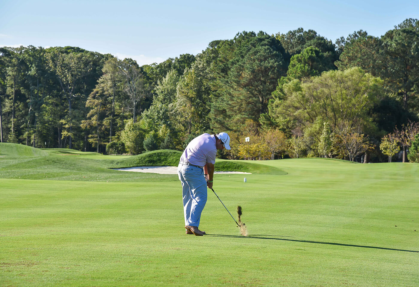 golfer on fairway